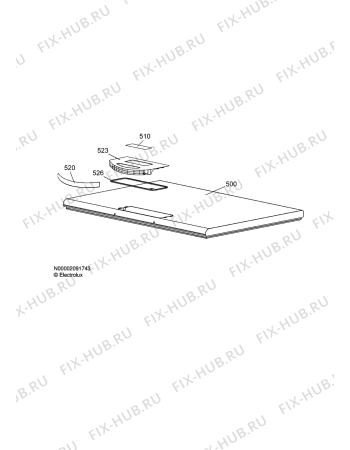 Взрыв-схема холодильника Zanussi Electrolux ZFC326WB - Схема узла Door 003